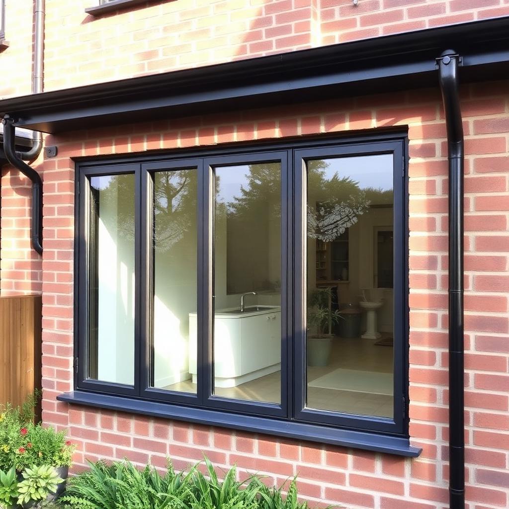 Aluminium windows fitted to a London home